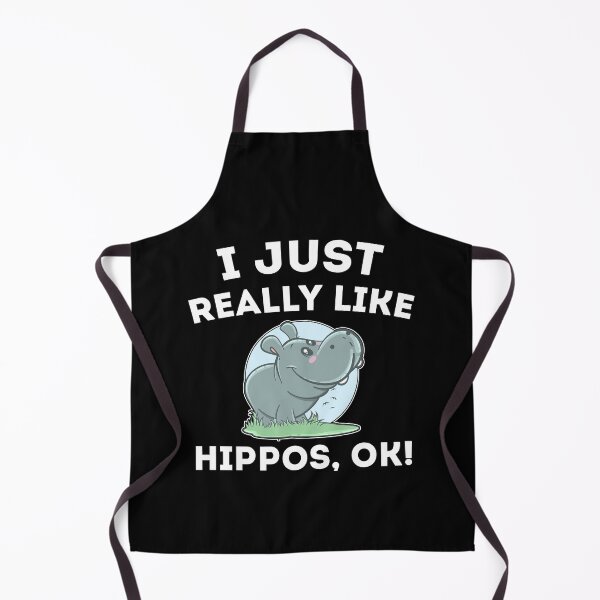 Item preview, I Just Really Like hippos OK Cute Baby Hippo designed and sold by roocky.