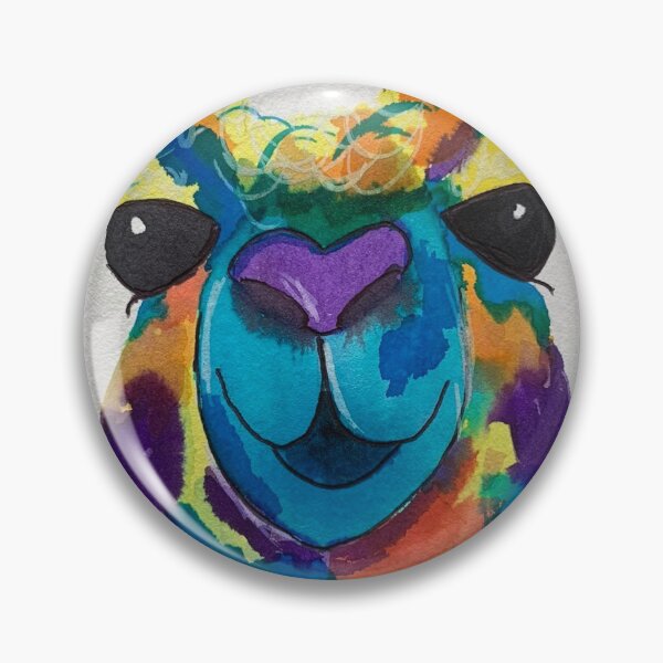 Item preview, Rainbow llama  designed and sold by Artsymomdawn.
