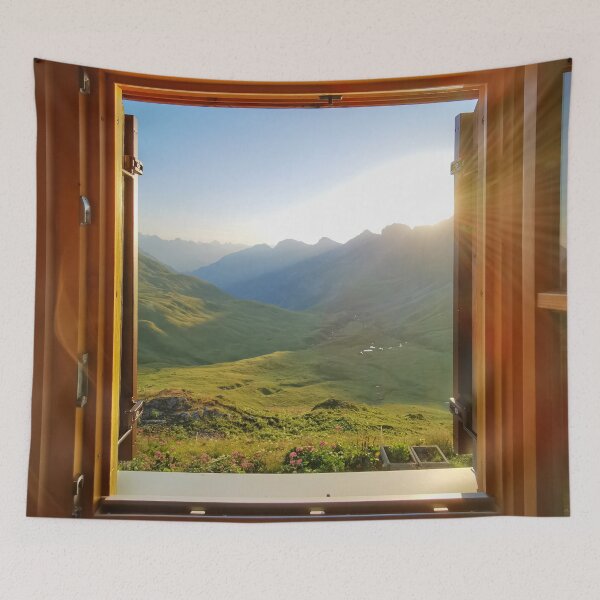 Item preview, Window to Austrian Mountain Landscape designed and sold by Tim Paulawitz.