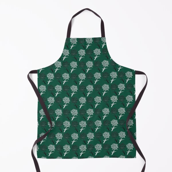 Item preview, Green and White Dandelion Pattern designed and sold by Sebastian Grafmann.