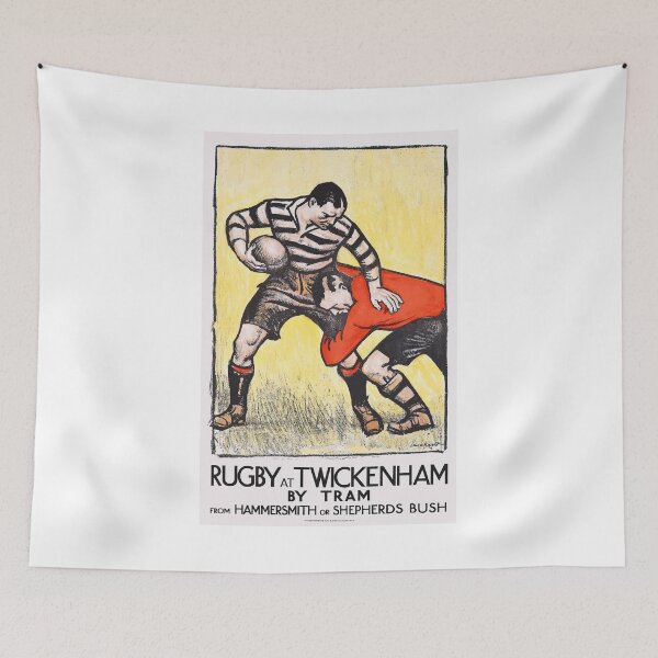 Item preview, 1921 RUGBY At Twickenham Advertising Poster designed and sold by retrographics.