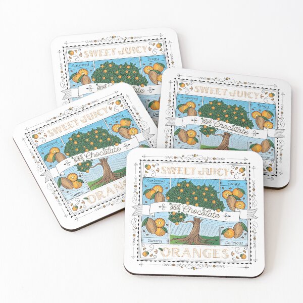 Item preview, Naranjas y Chocolate designed and sold by Katrina Sutton.