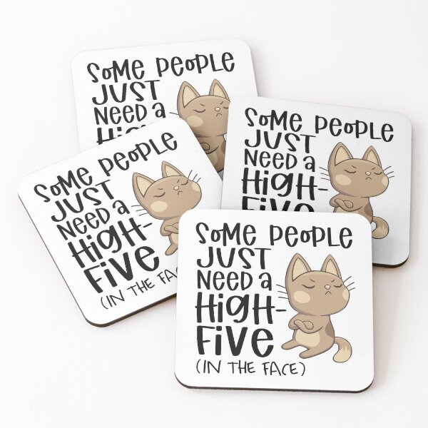 Item preview, Just Need A High Five | Funny cat designed and sold by Petra Becker.