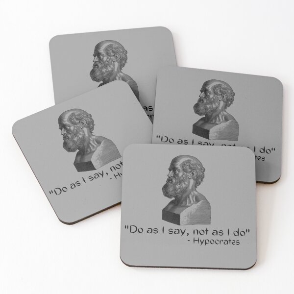 Item preview, Funny Greek Philosophy Hypocrates, "Do as I say, not as I do" designed and sold by KAB3.