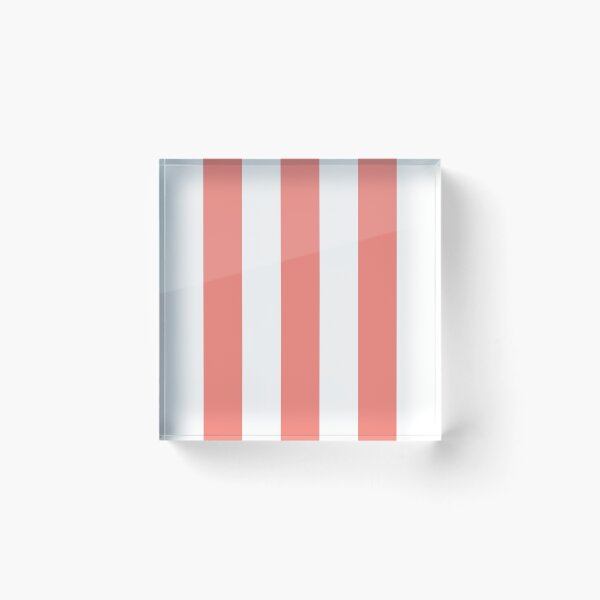 Item preview, Coral Pink And White Stripes designed and sold by rewstudio.