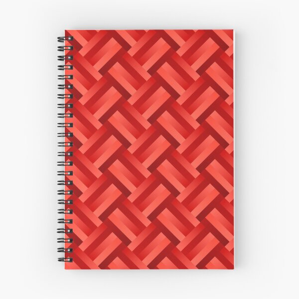 Item preview, Gradient neon red basketwave pattern designed and sold by Delicarte.