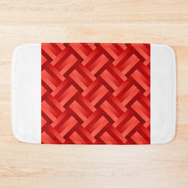 Item preview, Gradient neon red basketwave pattern designed and sold by Delicarte.