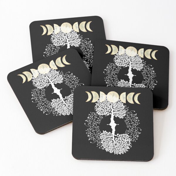 Item preview, Phases of the Moon Retro 60's 70's Vibe Tree of Life designed and sold by Independence arrival.