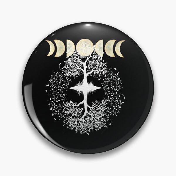 Item preview, Phases of the Moon Retro 60's 70's Vibe Tree of Life designed and sold by Independence arrival.