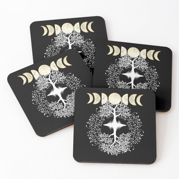 Item preview, Phases of the Moon Retro 60's 70's Vibe Tree of Life designed and sold by Independence arrival.