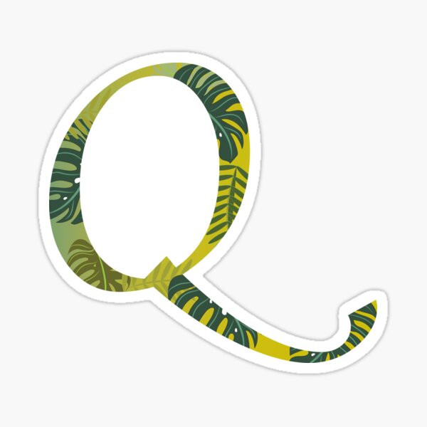 Item preview, Letter Q Sticker designed and sold by SakiOno.