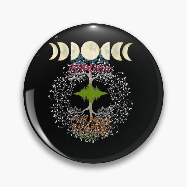 Item preview, Phases of the Moon Retro 60's 70's Vibe Tree of Life designed and sold by Independence arrival.