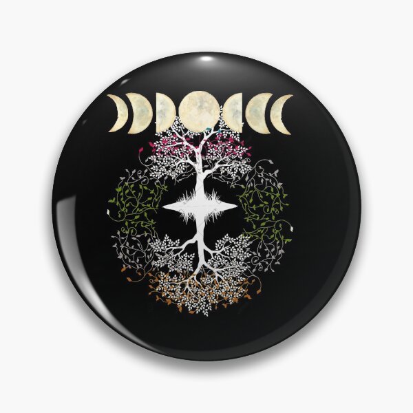 Item preview, Phases of the Moon Retro 60's 70's Vibe Tree of Life designed and sold by Independence arrival.