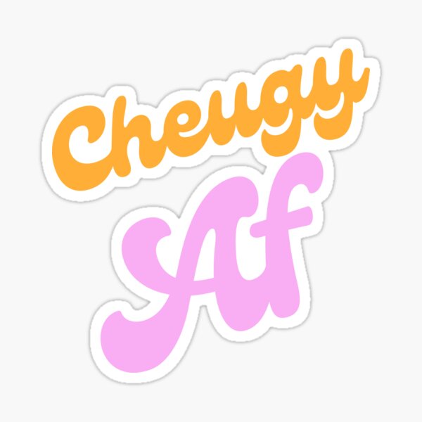 Cheugy AF - Millennial Gen Z Fashion Sticker