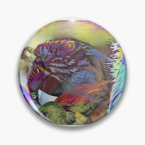 Item preview, Avian Tropical Bird Parrot Trippy Psychedelic Collage designed and sold by homeminds.
