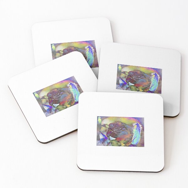 Item preview, Avian Tropical Bird Parrot Trippy Psychedelic Collage designed and sold by homeminds.