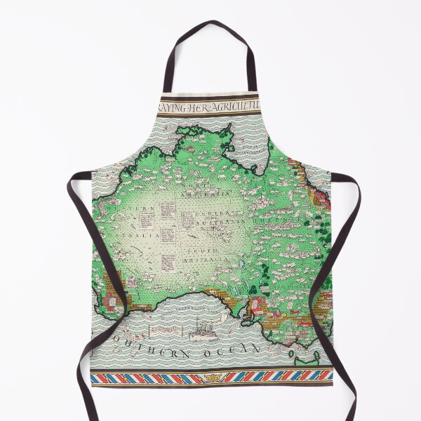 Item preview, Old Australia vintage picture map designed and sold by maxigold.