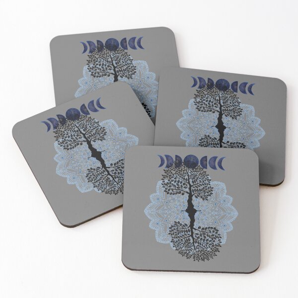 Item preview, Phases of the Moon Retro 60's 70's Vibe Tree of Life designed and sold by Independence arrival.