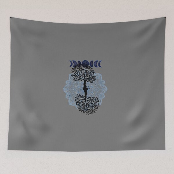 Item preview, Phases of the Moon Retro 60's 70's Vibe Tree of Life designed and sold by Independence arrival.