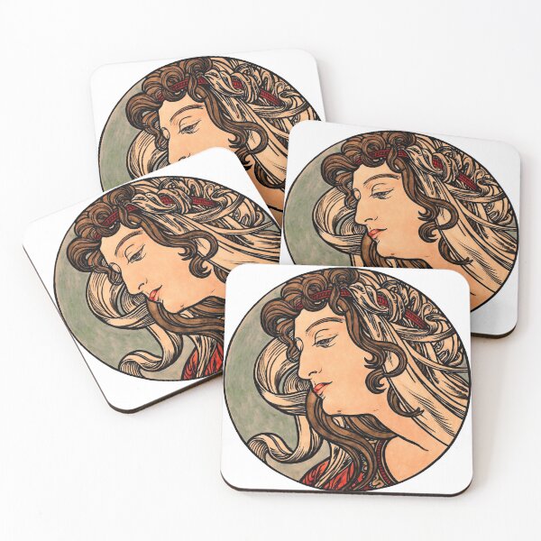 Item preview, Art Nouveau Collection - Lady with flowing hair designed and sold by Artificialx.
