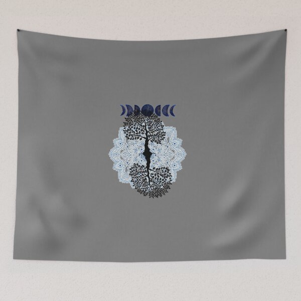 Item preview, Phases of the Moon Retro 60's 70's Vibe Tree of Life designed and sold by Independence arrival.