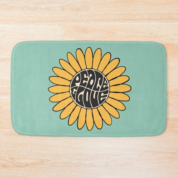 Item preview, Peace & Love | Retro Sunflower designed and sold by KarolinaPaz.