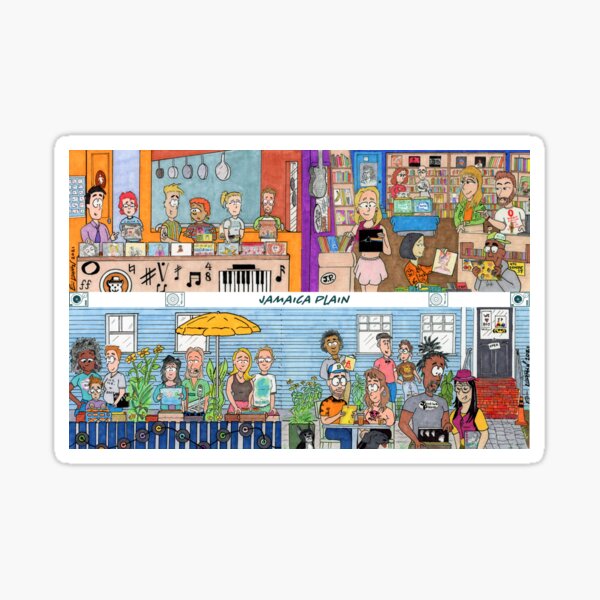 Jamaica Plain People & Music Sticker