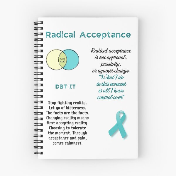 Item preview, Mental Health Awareness. Mental Health Matters. Wise Mind. DBT Skill. Radical Acceptance. You are worthy of care. designed and sold by Orianah.