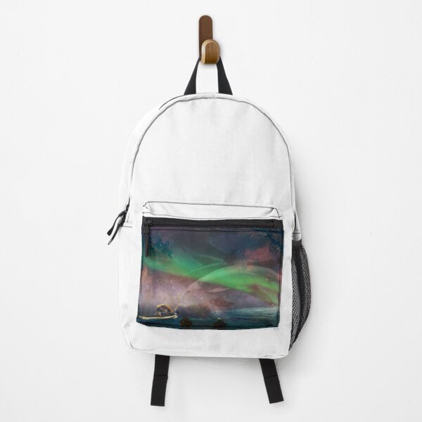 Item preview, Psychedelic Trippy Dolphins Northern Lights Aurora Borealis Collage Scenery designed and sold by homeminds.