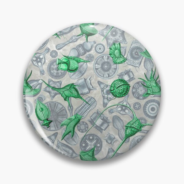 Item preview, Ernst Haeckel Green Peridinea Algae Over Cerulean Diatoms designed and sold by aimeewilson.