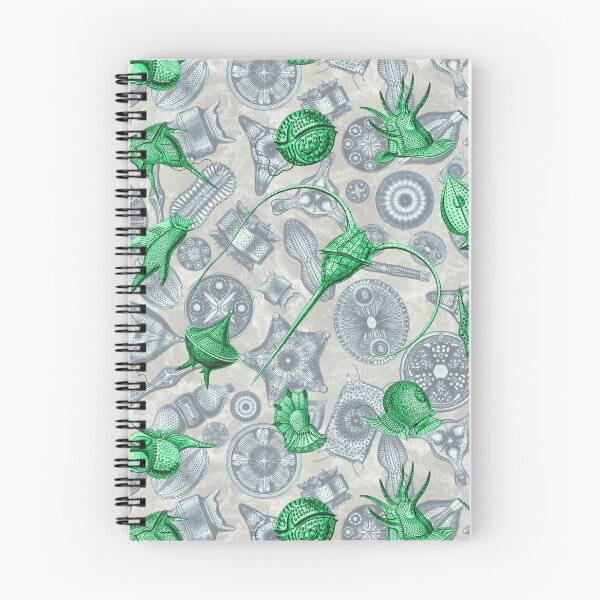 Item preview, Ernst Haeckel Green Peridinea Algae Over Cerulean Diatoms designed and sold by aimeewilson.