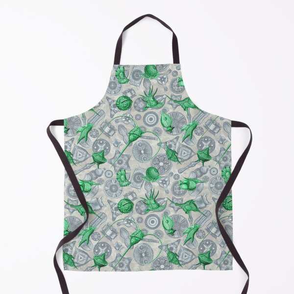 Item preview, Ernst Haeckel Green Peridinea Algae Over Cerulean Diatoms designed and sold by aimeewilson.