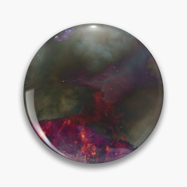 Item preview, Psychedelic Trippy Crystal Storm Volcano Eruption Scenery Landscape designed and sold by homeminds.