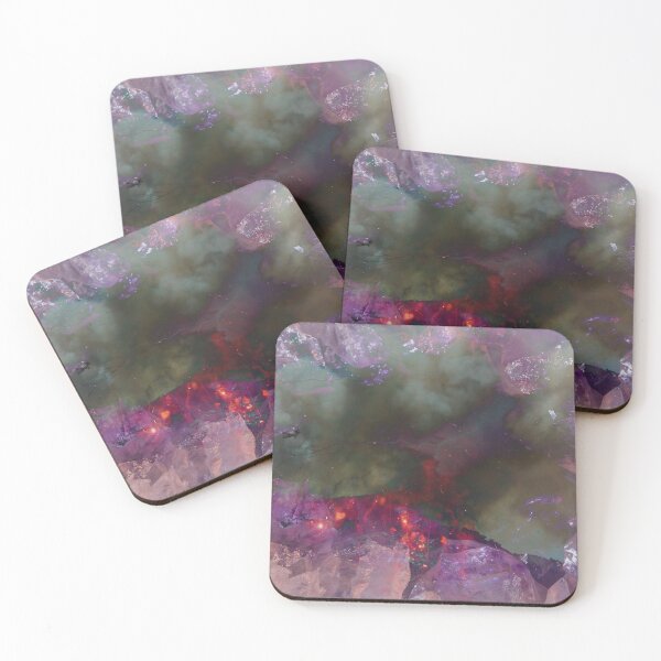 Item preview, Psychedelic Trippy Crystal Storm Volcano Eruption Scenery Landscape designed and sold by homeminds.