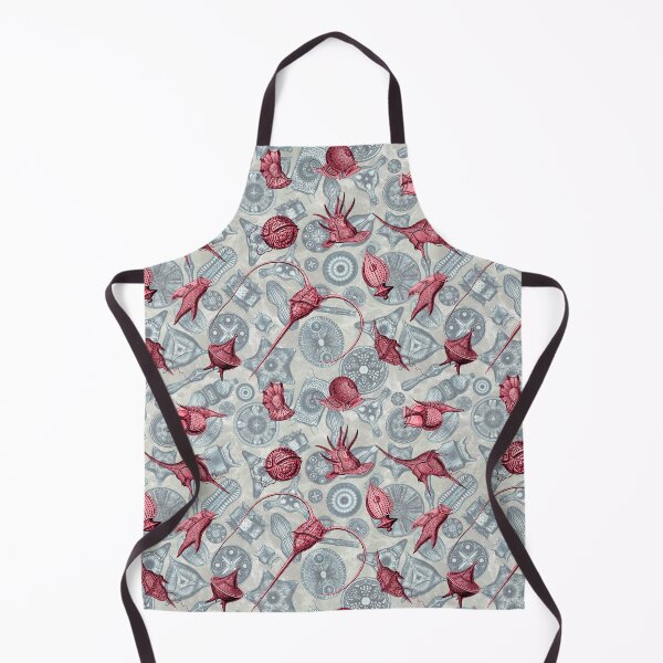 Item preview, Ernst Haeckel Red Peridinea Algae Over Cerulean Diatoms designed and sold by aimeewilson.