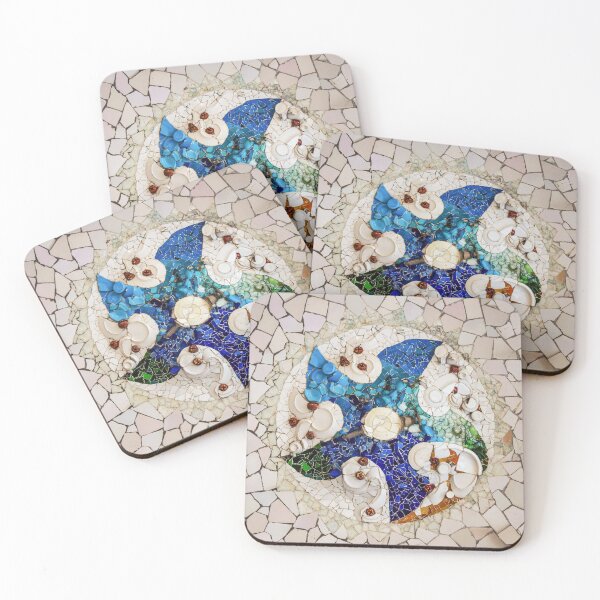 Item preview, Ceiling Mosaic Tiles by Gaudi in Guell Barcelona designed and sold by Andreea Eva Herczegh.