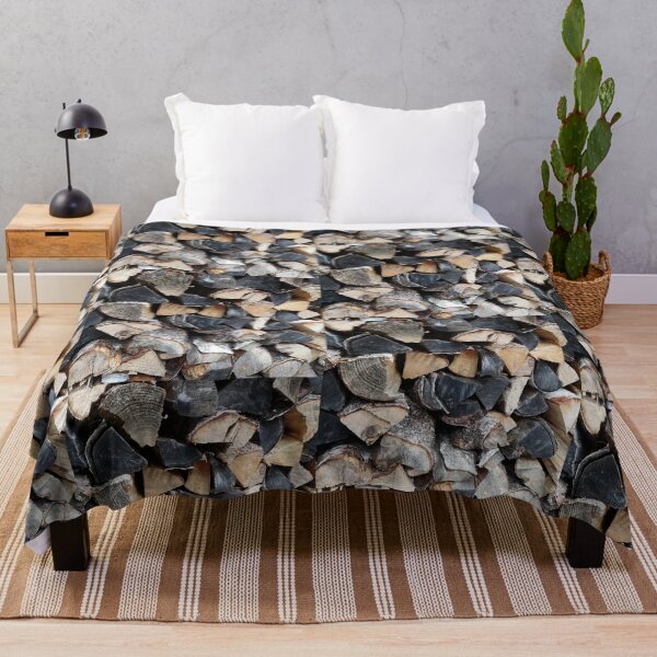 Item preview, Firewood for old sauna. Rough grey wooden pattern. designed and sold by FoxMire.
