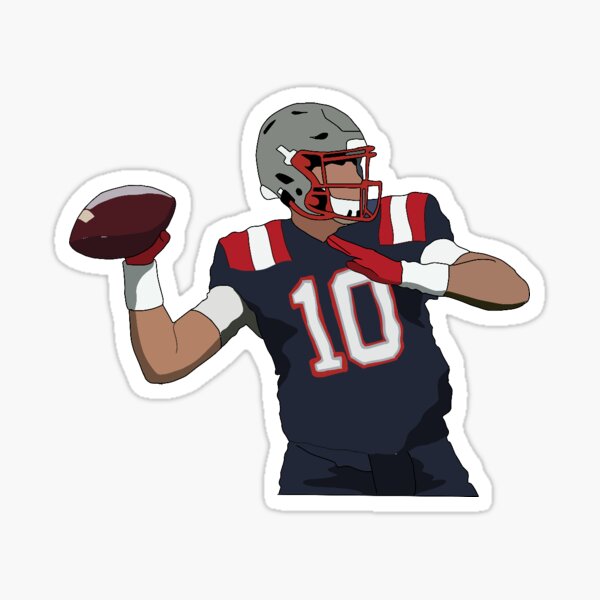 New England Patriots White Die Cut Decal 8x8 - Sports Addict