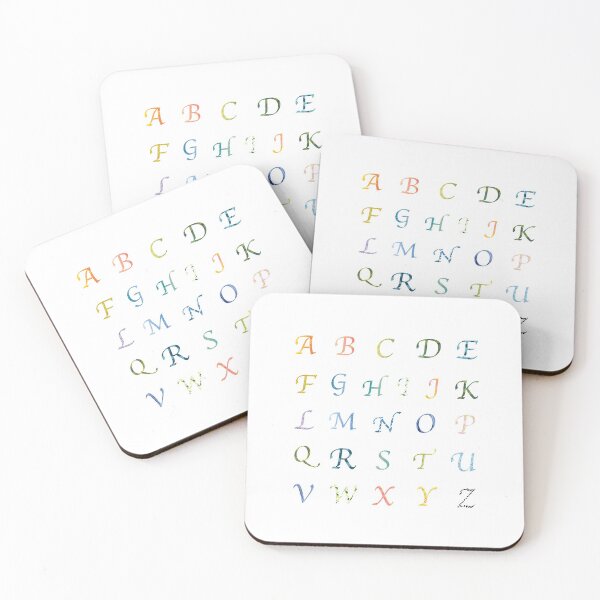 Item preview, A to Z Alphabet Stickers designed and sold by SakiOno.