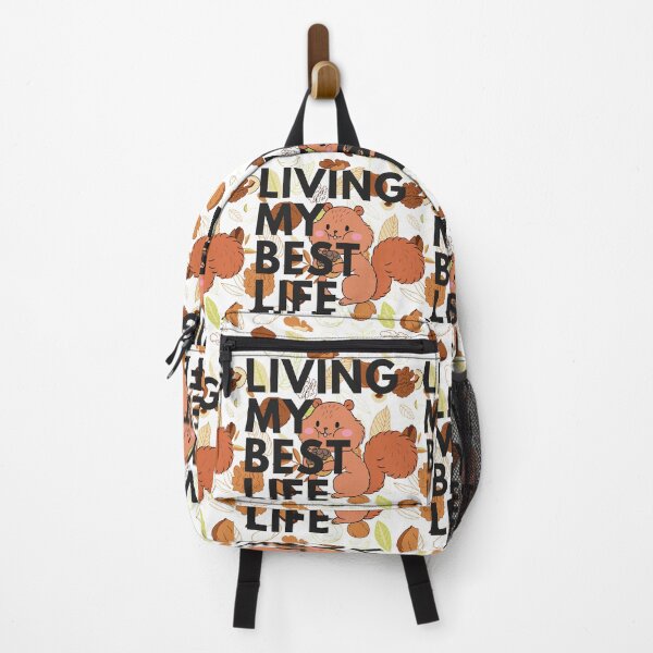 Item preview, Squirrel Enjoying Life -Living My Best Life- designed and sold by Red-ElYoubi.