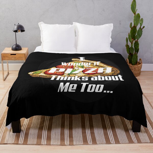 Item preview, I wonder if pizza thinks about me too, designed and sold by truewear1.