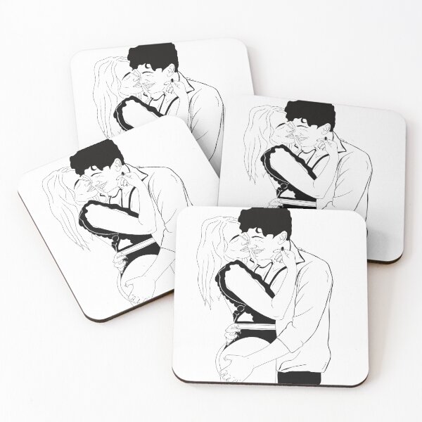 Item preview, Cute Couple Hugging | Love My Partner | Couple Gifts  designed and sold by girlinhikeboots.