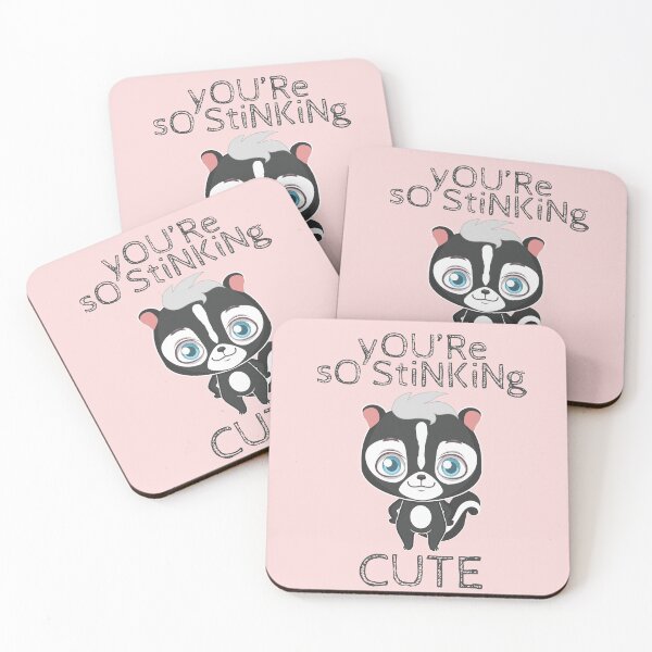 Item preview, You're So Stinking Cute - Skunk - Pink designed and sold by crazycollective.