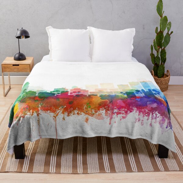 Item preview, Phoenix Skyline Watercolor by Zouzounio Art designed and sold by zouzounioart.