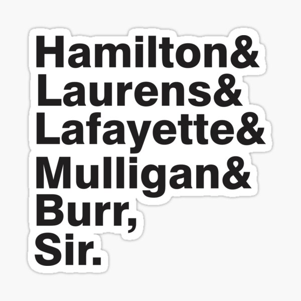 The Hamilton Crew Sticker