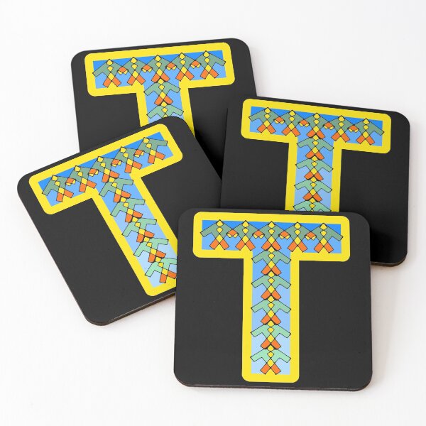 Item preview, Letter T (with little tilted Ts) designed and sold by artfulnotebook.