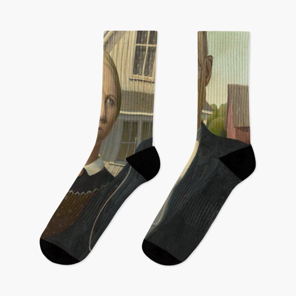 Item preview, Grant Wood's American Gothic designed and sold by mosfunky.