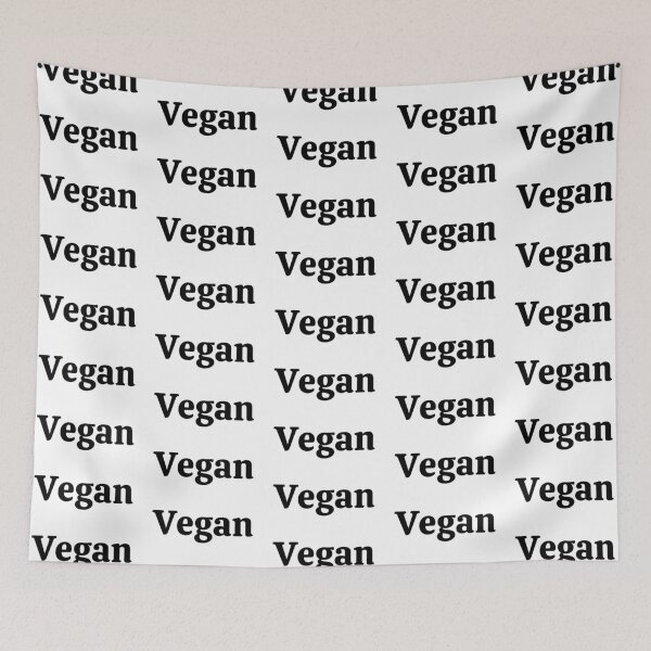 Item preview, Vegan Logo - Black Letters designed and sold by SimplyMots.