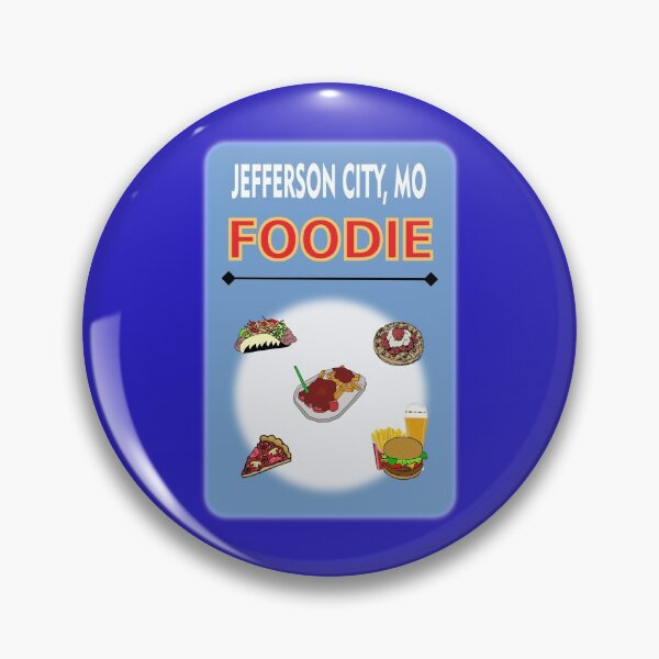Item preview, Jefferson City, MO - Foodie - Light Blue Background designed and sold by ThisNThatImages.