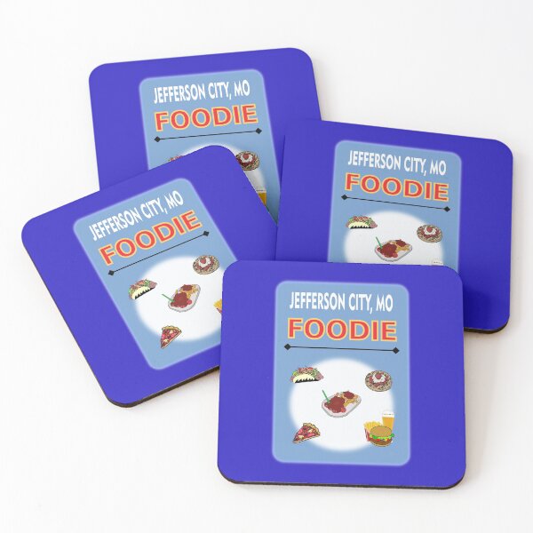 Item preview, Jefferson City, MO - Foodie - Light Blue Background designed and sold by ThisNThatImages.